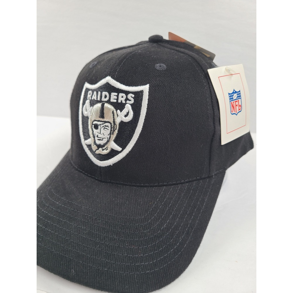 Vintage Oakland Raiders NFL Strapback Hat NWT Deadstock Y2K Football Sportswear